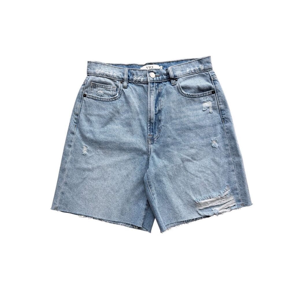 VICI Indio Denim Dad Shorts Size 27 - Picture 6 of 12